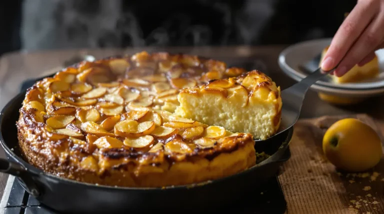 Ce gâteau aux pommes sans four va te sauver (prêt en 10 min à la poêle)