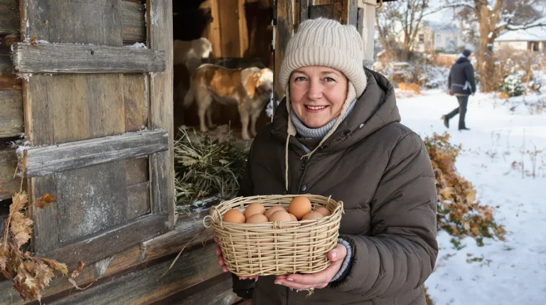 Pourquoi de plus en plus d’éleveurs posent un rideau l’hiver dans leur poulailler – et ce que ça change vraiment pour les œufs