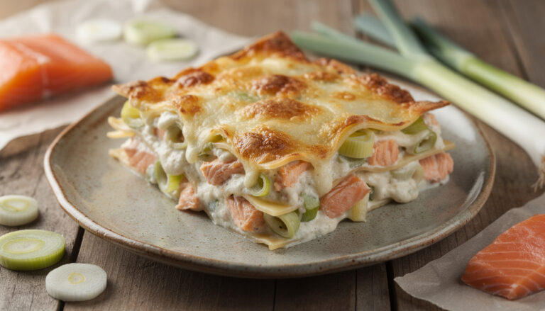 découvrez notre recette gourmande et facile à réaliser de lasagne poireaux saumon, parfaite pour un repas savoureux et équilibré en famille ou entre amis.