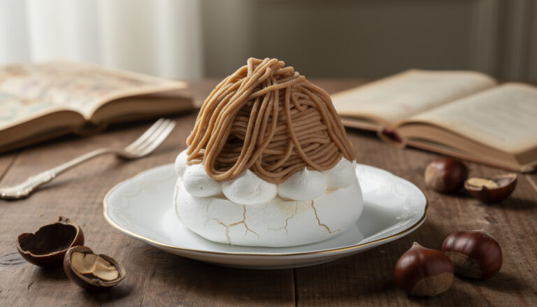 découvrez la recette traditionnelle du mont blanc, ce dessert français classique à base de crème de marrons, ainsi que son histoire fascinante.